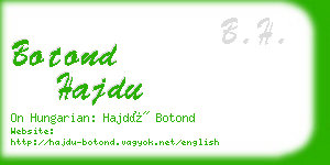 botond hajdu business card